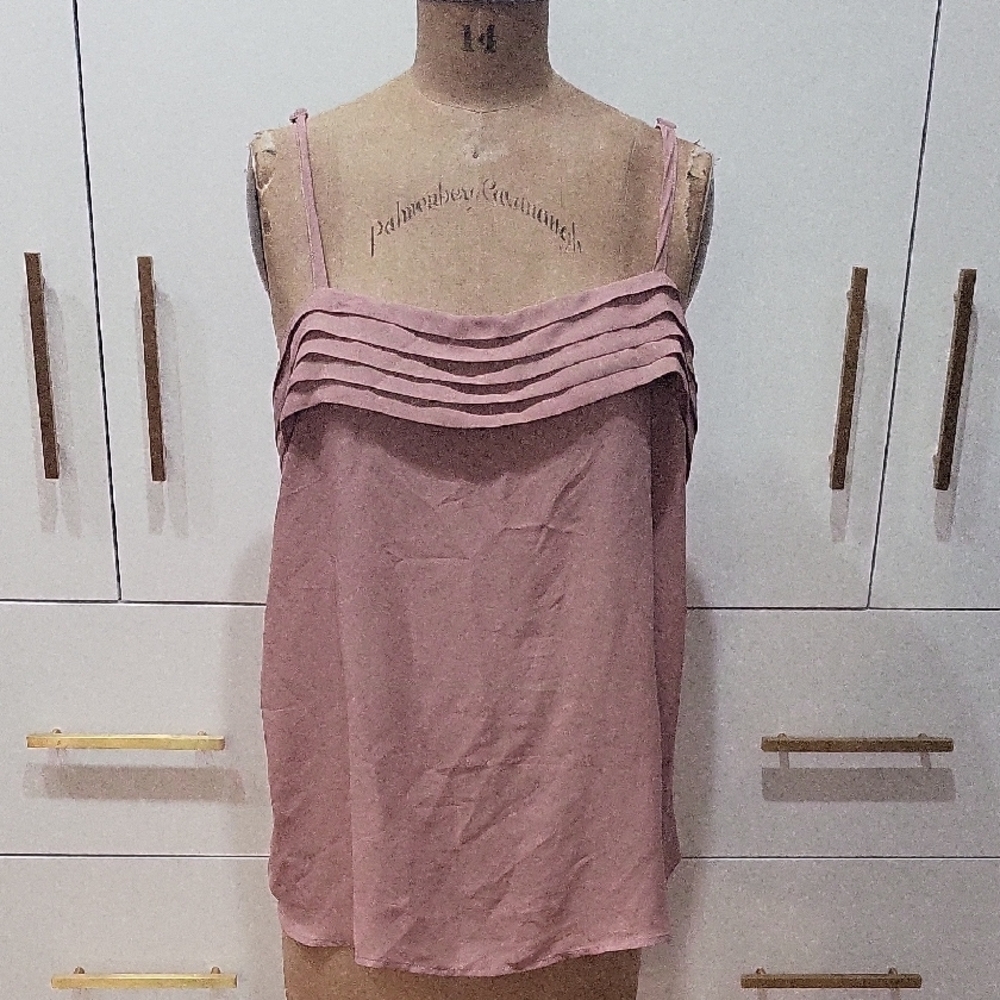 Torrid Dusty Pink Women's Tiered Camisole Top